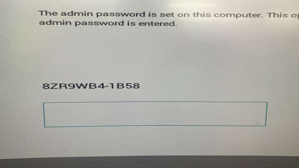 Dell 1B58 Bios password generator
