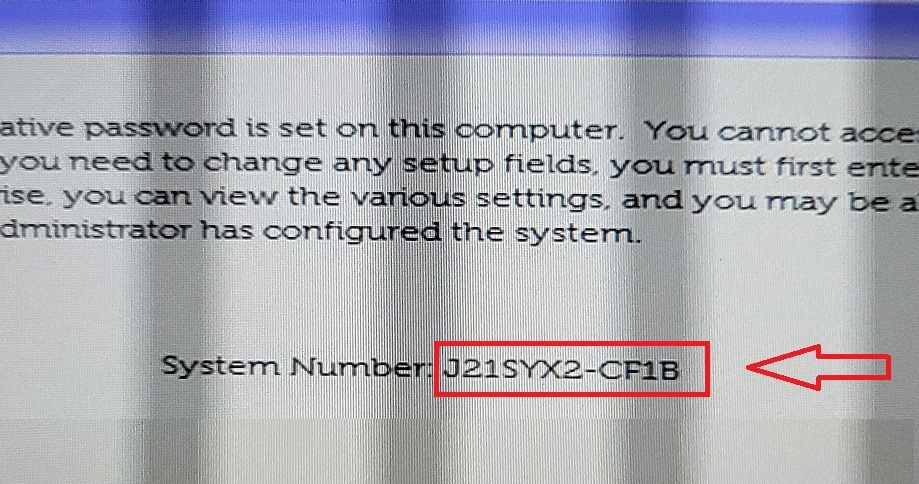 Dell CF1B bios password generator