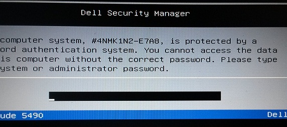 Dell e7a8 Bios Password Unlock Code